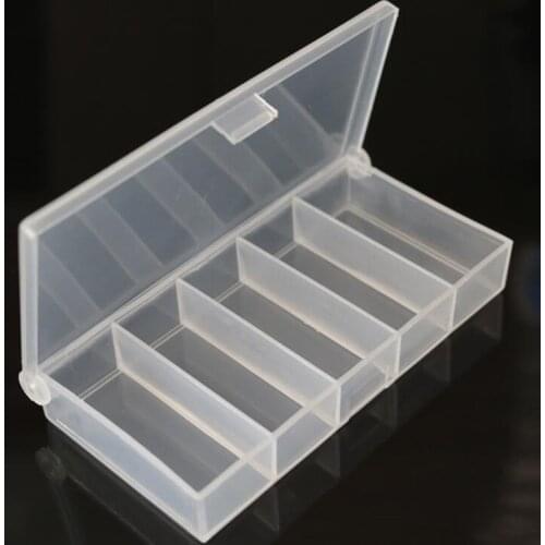 5 Compartments Fishing Tackle Box Plastic Waterproof Equipment Fish Lure Fishing Box Fly Fishing Lure Spoon Hook Storage Box