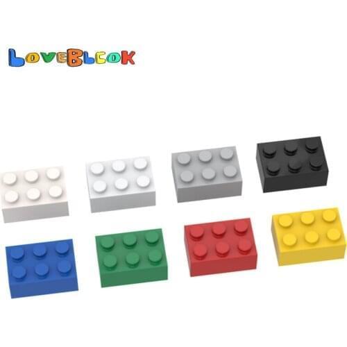 LoveBlock Brick 2x3 Building Blocks Assembles MOC Parts DIY Toys Christmas Gift Creative Educational 3002 For Kids 10pcs/Lot