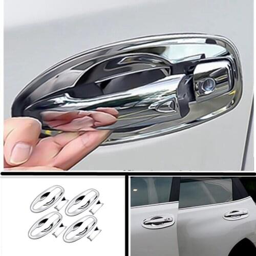 NEW-ABS Chrome Door Handle Bowl Cover Trim for Nissan Rogue 2014-2017 Car Styling