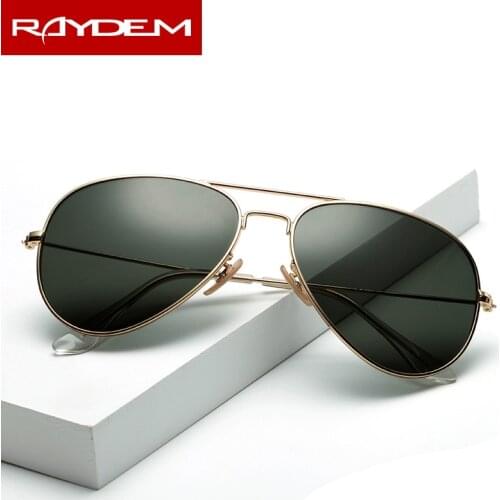 2018 New sunglasses men vintage Pilot Polarized Glass lens Sun glasses Driving Fishing oculos Mirror reflctive Women Eyewear