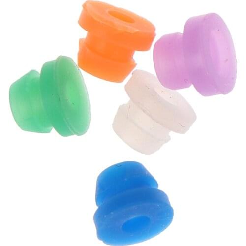 Wholesale 100pcs/bag 5 Colors Silicone Soft Rubber Grommets Nipples For Tattoo Machine Needles Supply Top Quality
