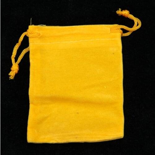 Customized Logo Wholesale 50pcs/lot 7x9cm Orange Velvet Drawstring Bag Gift Packaging Bags For Packing Small Jewelry Pouch