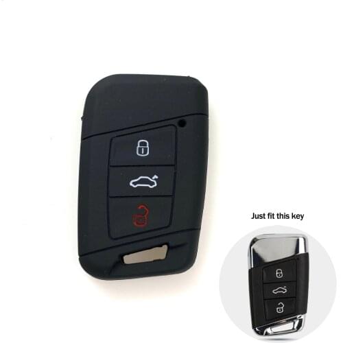 Silicone Car key Cover Case For Volkswagen Passat B8 B7 CC Skoda Superb A7 Magotan Tiguan MK2 2017 2018 2016 accessories