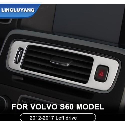 Car Styling for Volvo s60 2012-2018 Left drive central control air outlet decoration stickers auto parts car Accessories