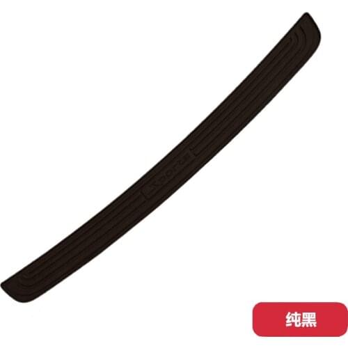 High Quality Soft Rubber Rear Bumper Protector Sill Trunk Tread Plate Trim For Hyundai Tucson 2015-2020 Car Styling