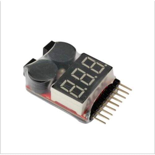 1pcs Hot Sell 1-8S LED Low Voltage Buzzer Alarm Lipo Voltage Indicator Checker Tester Wholesale Dropship