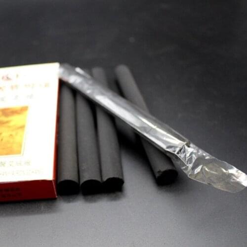 10Pcs Black Smokeless Moxa Rolls Chinese Traditional Roller Stick Roller Burner Moxibustion Acupuncture Massage 14*110mm