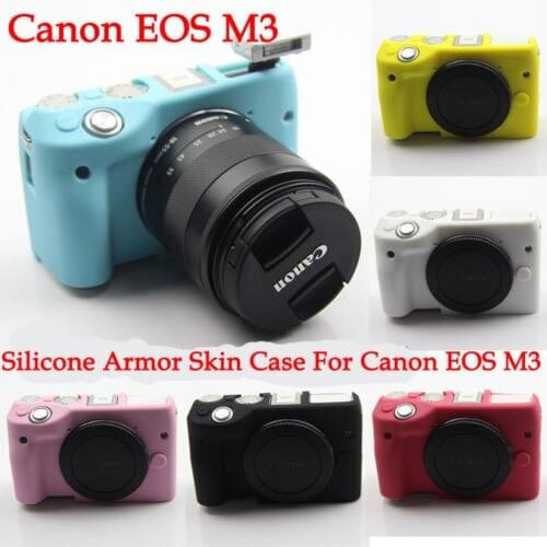 10PCS Silicone Armor Skin Case Camera Cover Protector Bag For Canon M3 Mirrorless System Camera