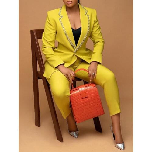 AOMEI Women's Trouser Suits With A Jacket