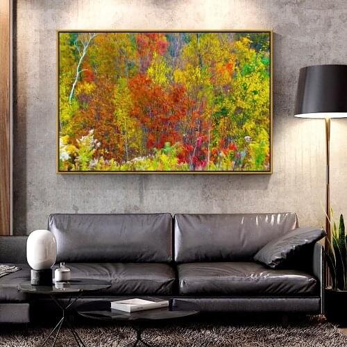 Artcozy Oil Canvas Painting aspen fall For Home Decoration Wall Art