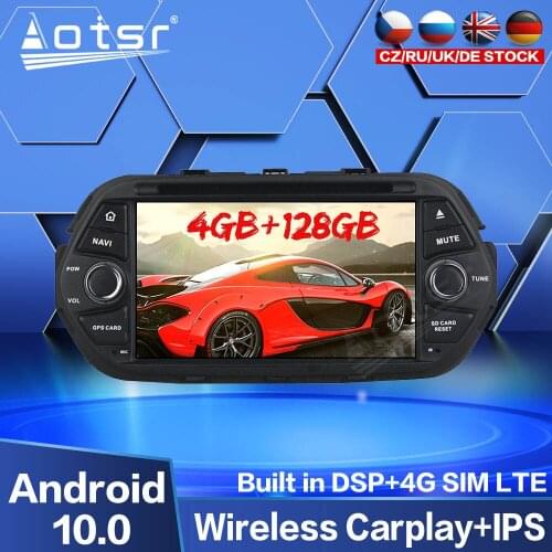 128GB Carplay Android Radio for FIAT TIPO EGEA 2016 2017 2018 2019 Car Multimedia DVD Player GPS Navigation Screen Auto Unit