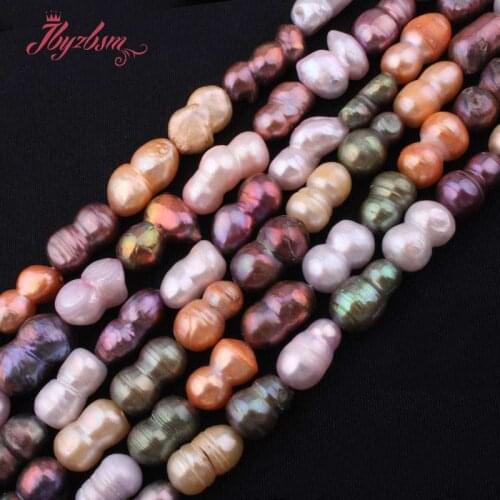 8x13-10x18mm Freshwater Pearl Potato Shape Multicolor Natural Stone Beads For Jewelry Making DIY Necklace Bracelet Strand 15"