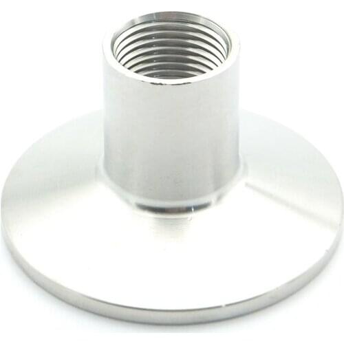 1/4" BSP Female x 25.4mm Ferrule OD 304 Stainless Steel Sanitary Connector Pipe Fitting For Homebrew Fit 0.5" Tri Clamp