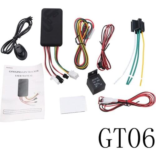 GPS Tracker SMS GSM GPRS GT06 Monitor Locator Remote Control For 12-24V Motorcycle Auto Google Link GPS Data High Speed Platform