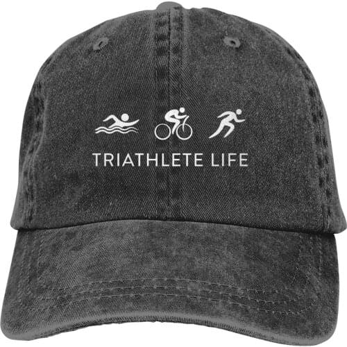 Ironman Symbol Triathlon Baseball Cap cowboy hat Peaked cap Cowboy Bebop Hats Men and women hats