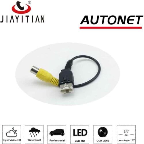 JIAYITIAN rear view Camera Adapter cable for Geely EC7 EC8 EC715 718RV 2012 2013 Original Screen Video Input RCA Cable backup
