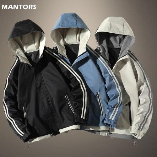 2021 Men Harajuku Jacket Cargo Coat Casual Hooded Baseball Jacket Fashion Streetwear Mens Top Outwear Windproof Jacket Men New