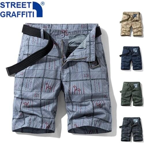 2021 Men Summer New Tactical Cotton Cargo Shorts Men Streetwear Pockets Shorts Men Casual Fashion Loose Camouflage shorts 28-38
