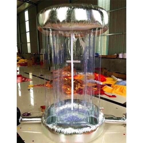 Oxford Inflatable Money Catch Ballons Machine Cute Cartoon Design For Promotion Money Collection Game Tool Without Air blower