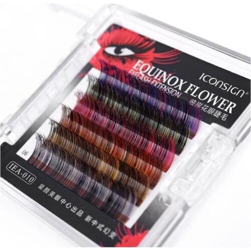New Arrival, 3 Pcs World Beauty 0.07 Mixed Color Silk 8mm 10mm 12mm C D Curly False Eyelash By Free Shipping