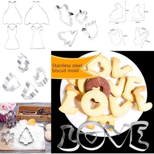 New Cookie Cutter Set Biscuit Mold Fondant Cake Cutter DIY Kitchen Bread Cake Baking Decorating Tool Birthday Party Cookie Press