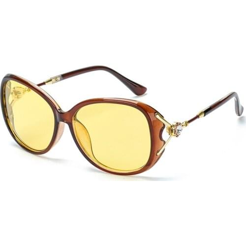Women Night Vision Glasses For Driving A Car Anti-glare Glasses Polarizing Glasses Yellow UV400 Eyewear gafas 2020