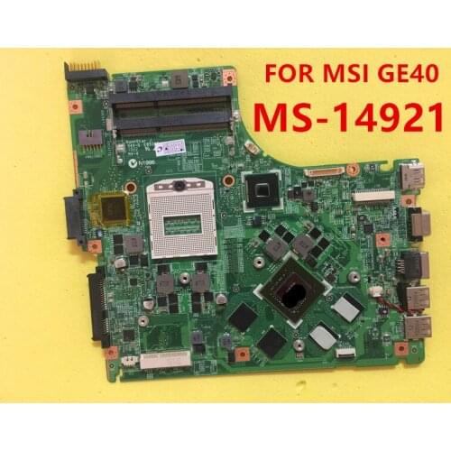 Original MS-1492 MS-14921 FOR MSI GE40 LAPTOP MOTHERBOARD WITH GTX760M fully tested AND working perfect