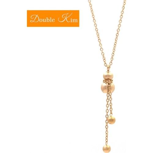 Cucurbit Pendant Necklace Titanium Stainless Steel Chain Necklace Fashion Trendy Women Jewelry Best Birthday Gift Dropshipping