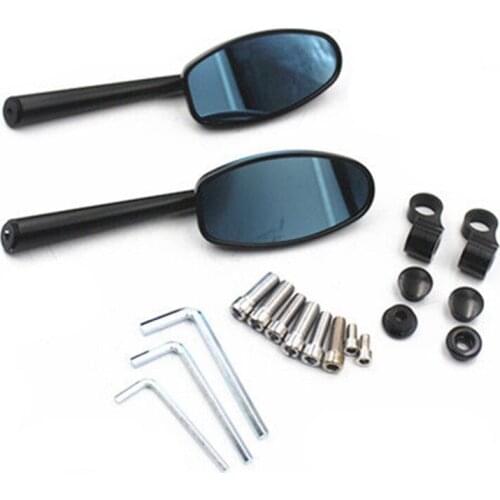 Pair CNC Motorcycle Side Mirrors Universal Rearview Mirrors For Harley Suzuki Yamaha Honda Kawasaki Scooter Offroad