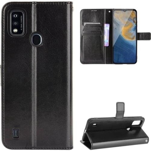 For ZTE Blade A51 Case Luxury Flip PU Leather Wallet Lanyard Stand Case For ZTE A51 A 51 ZTEA51 Phone Bags