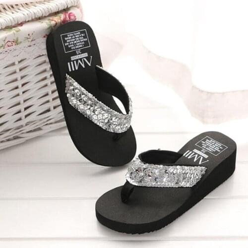 Rhinestone Women Slippers Flip Flops Summer Women Crystal Bling Beach Slides Sandals Casual Shoes Slip On Slipper Bath Shoes