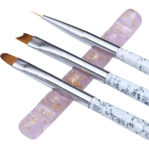 5 Grids Acrylic Clear Nail Brush Rack Shelf Painting Pen Rest Holder Stand Colorful Nail UV Gel Brush Display Art Holder