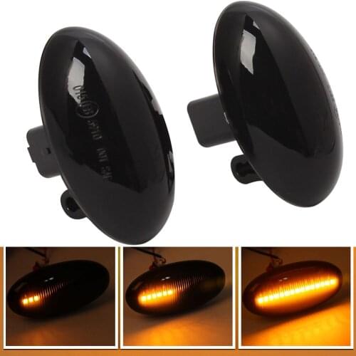 Dynamic Smoke LED Side Indicator Marker For Peugeot 206 207 307 407 Partner Citroen Expert Citroen Berlingo Xsara Elysee C3 C5
