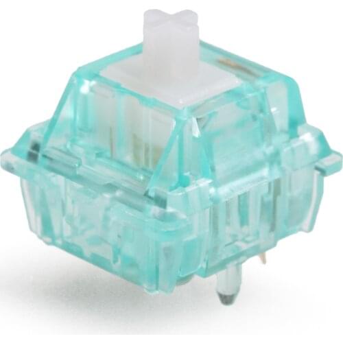 EVERGLIDE SWITCH Tourmaline Blue V2.5 Cyan mx stem with mx stem For Mechanical keyboard 5pin 55g 62g 67g Linear