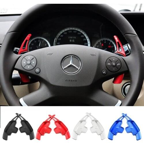 For MB C/E/S/M/R SL CL GL SLK CLK GLK Mercedes-Benz W204 W212 W212 W251 X204 R171 Car Steering Wheel Paddles Shift Gear Extender