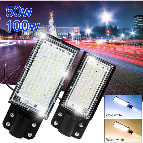 50W/100W White/Warm White Waterproof Road Lighting Lamp Garden Outdoor LED Street Light Projection Light Night Light
