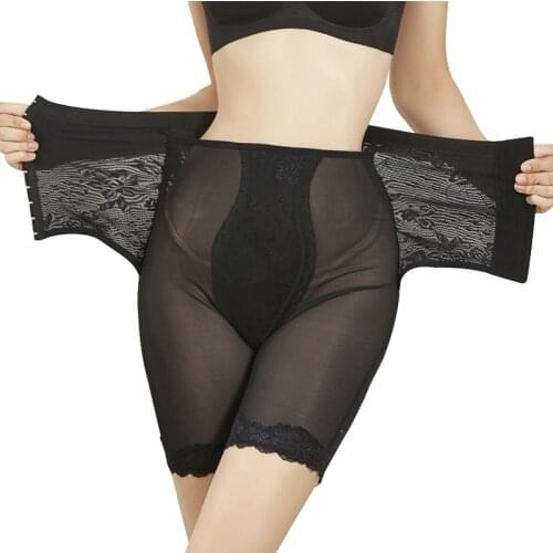 High Waist Trainer Lift Up Butt Lifter Body Shaper with Hooks Firm Tummy Control Panties Shapewear Thigh Slimmer Girdles