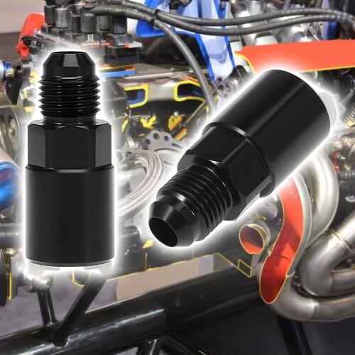 X Autohaux An6 Male Thread to 5/16" Fuel Pipe Quick Disconnect Adapter w/ Plastic Base Set