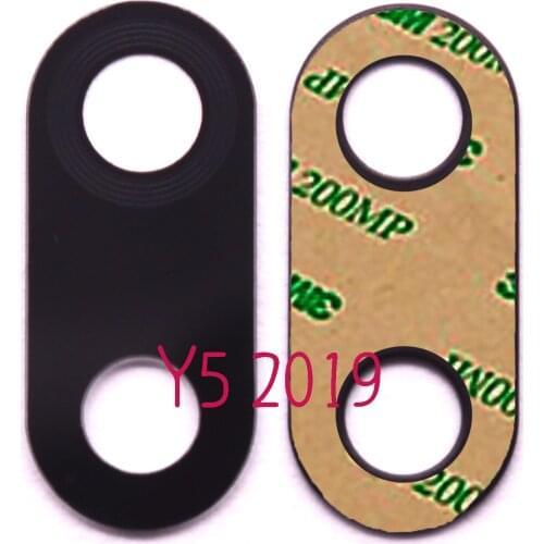 10 piece New original Rear back camera glass lens replacement with sticker For Huawei Y5 2019