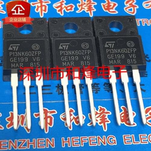 100% New&original STP13NK60ZFP P13NK60ZFP TO-220F 600V 13A
