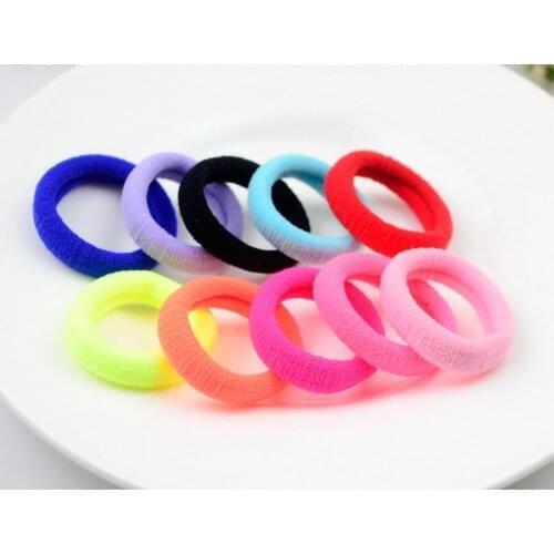 100pack 100pcs/pack RUBBER BANDS The ponytail holder Elastic Hair Bands