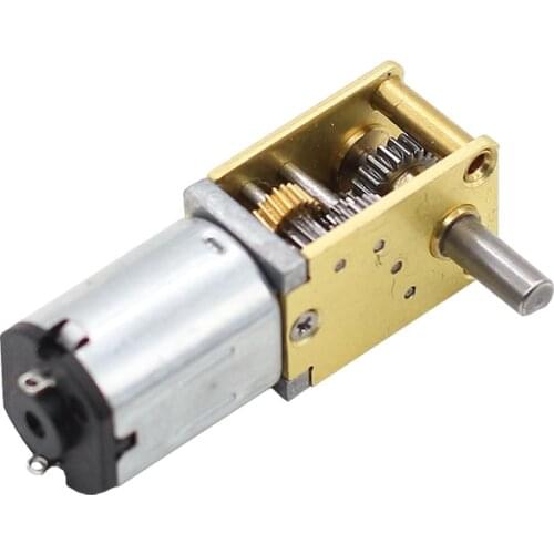 12V N20 worm gear motor Metal Hobbing metal gear reducer 90d shaft open-gear box from15R to 380R factory supplier JGY-N20