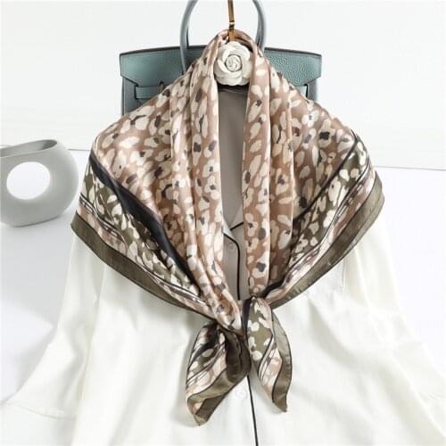 2021 new spring women scarf quality shawl silk fashion scarf headscarf beach sunscreen bag headscarf scarf 90cm*90cm
