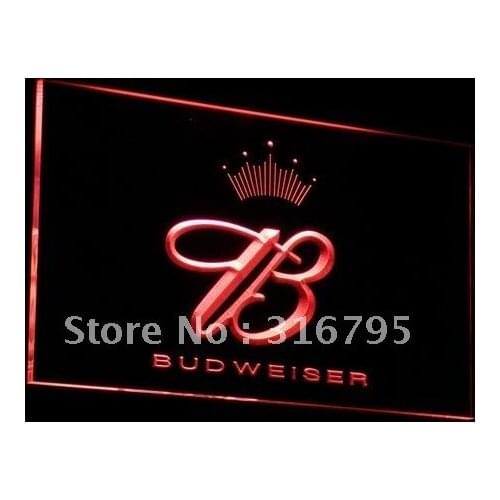 A006 Budweiser King Beer Bar Pub Club LED Neon Light Signs with On/Off Switch 20+ Colors 5 Sizes to choose
