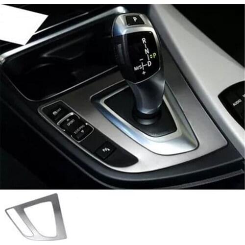 Car styling Stainless Steel Gear Shift cover decaration Frame trim for BMW 3-Series F30 F31 F32 F34 F35 316 320 325 328 335 3GT