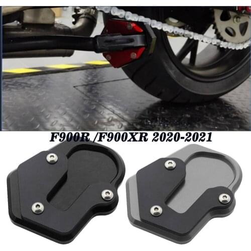 F900R F900XR Motorcycle CNC Side Stand Enlarge Kickstand Side Stand Extension Pad Support Plate For BMW F900R F900XR 2020-2021