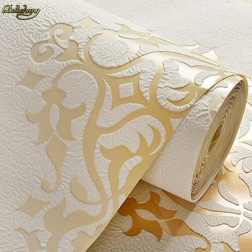 Beibehang papel de parede 3d wall paper bedroom living room TV background wallpaper roll Embossed stripes wall-paper flooring