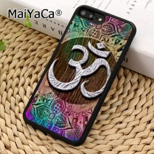 MaiYaCa Aum om Namaste Symbol Zen Yoga Phone Case Cover For iPhone 5 6s 7 8 plus 11 12 Pro X XR XS max Samsung S6 S7 edge S8 S9