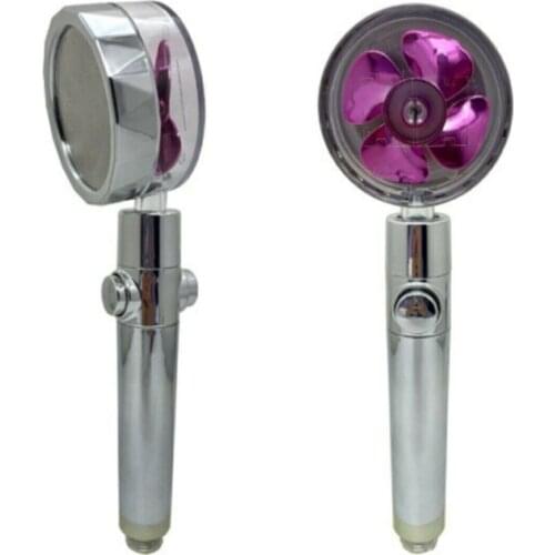 Turbo Propeller Cooling Design 360 Degree Rotating shower head with Start Stop Button