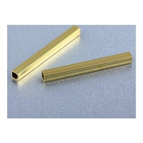 Copper Tube Conntctors Tubes jewelry findings mm ship free 2.5*2.5*25mm 3000pcs Square shape copper tube Spacer beads